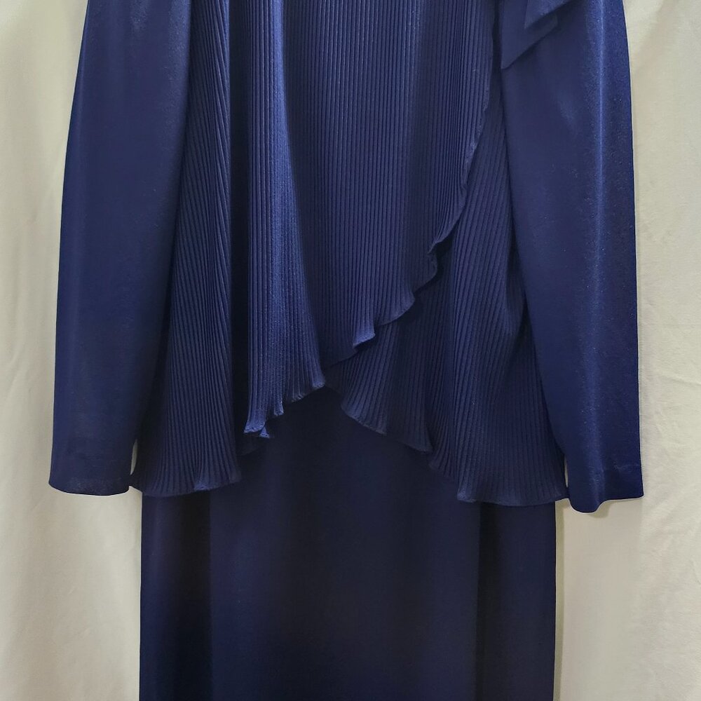 Ladies D'Allard’s Stylish Blue Rayon Dress Cocktail Dress–PLEASE READ ALL